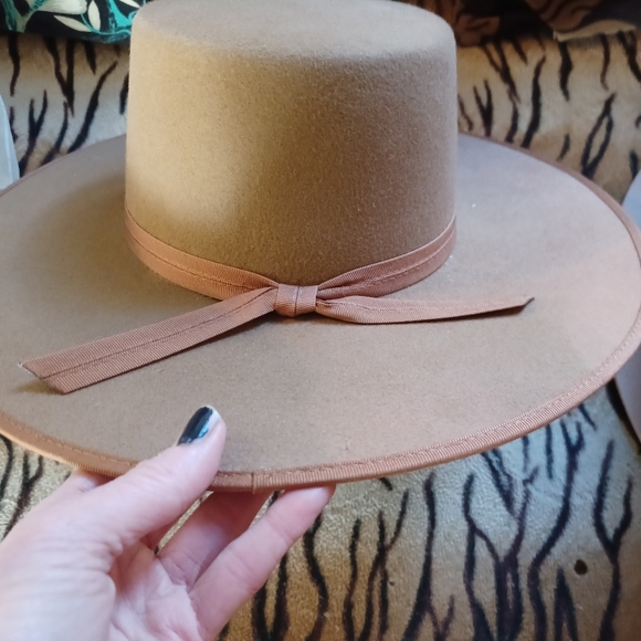 RARE Lack of color dark sands wool boater - Picture 3 of 5